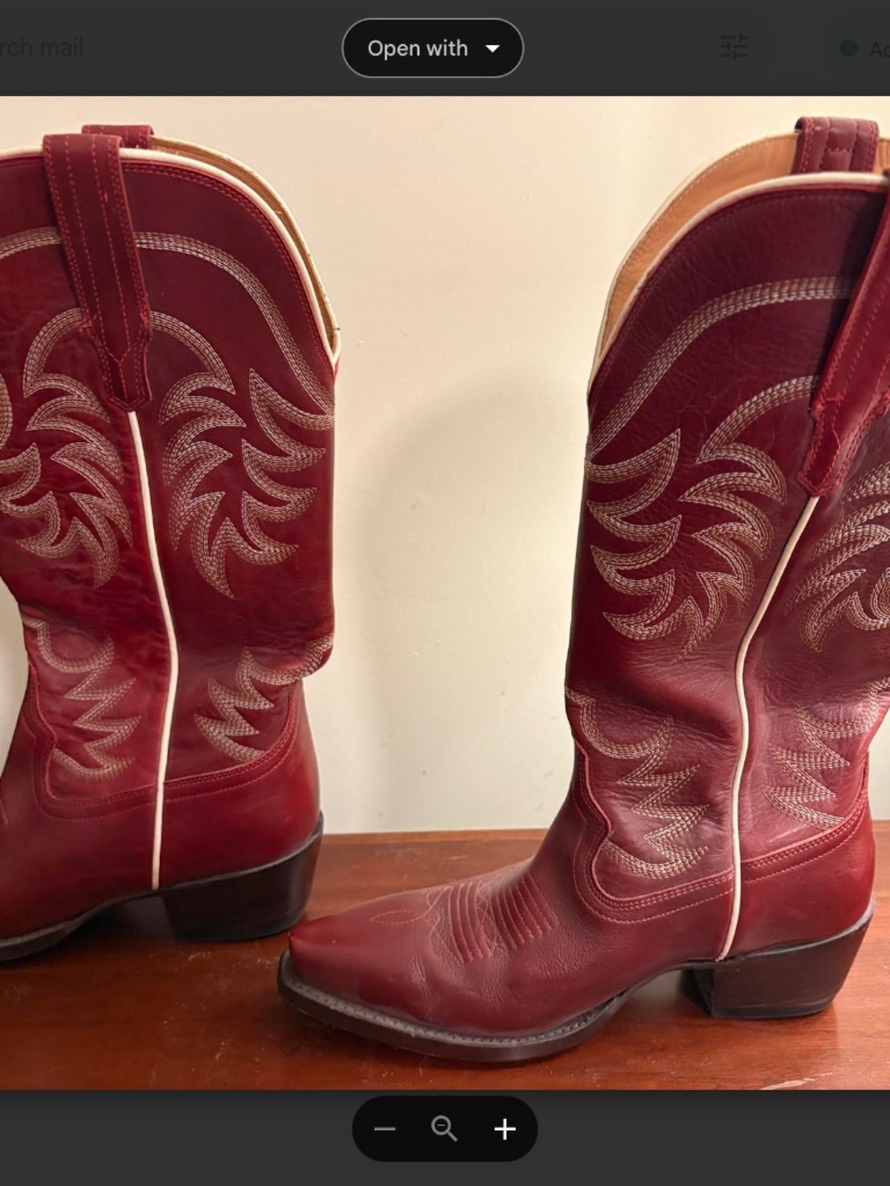 Tecovas Boots in "Annie" Scarlett 8.5 B - Picture 2 of 6
